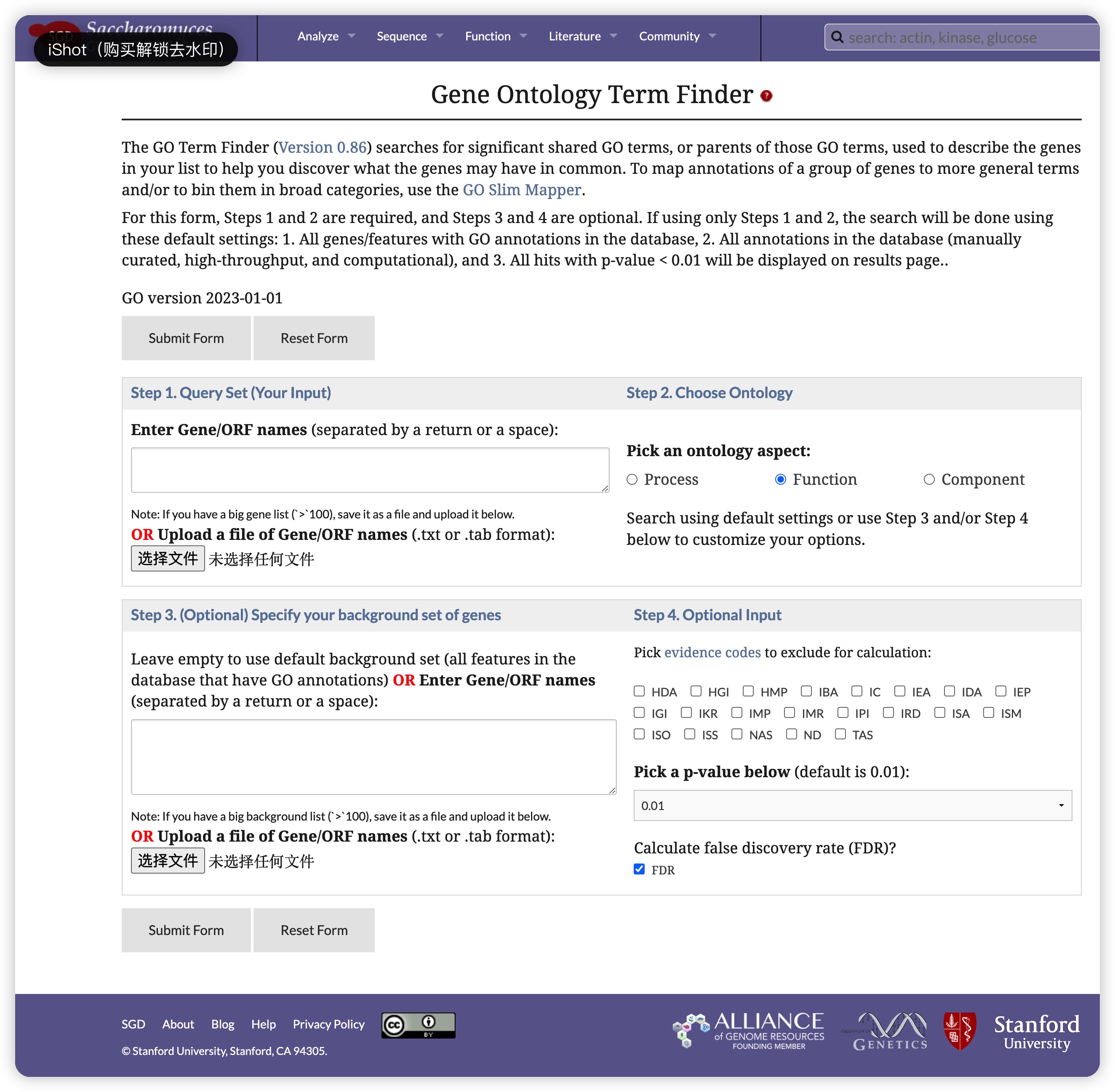 GOTermFinder